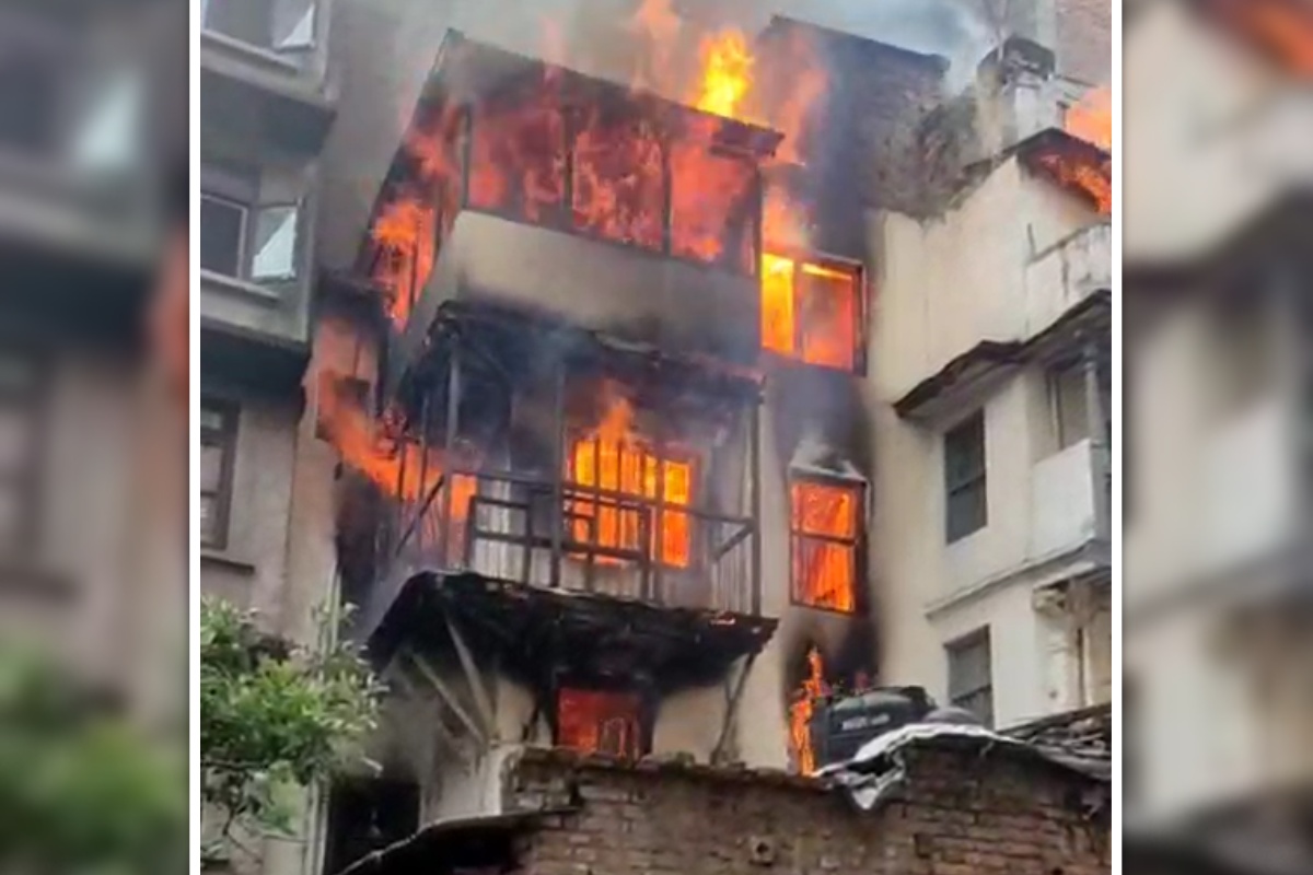 काठमाडौँको मखनटोलमा आगलागी, १ जनाको मृत्यु