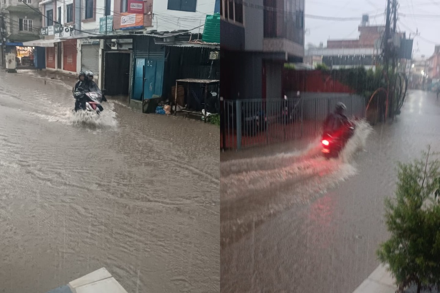 काठमाडौँ उपत्यकामा भारी वर्षा, ११ बजेसम्म उच्च सतर्कता अपनाउन आग्रह