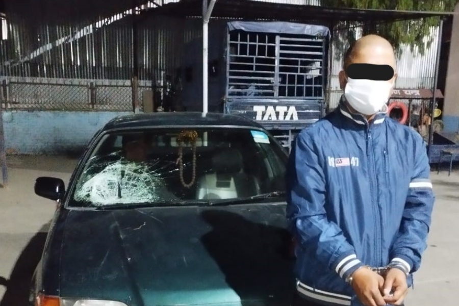 सवारी दुर्घटना गराई भागेका चालक पक्राउ