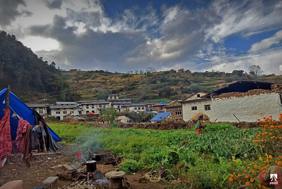 भूकम्प प्रभावित क्षेत्रमा चिसोले दुई जनाको मृत्यु