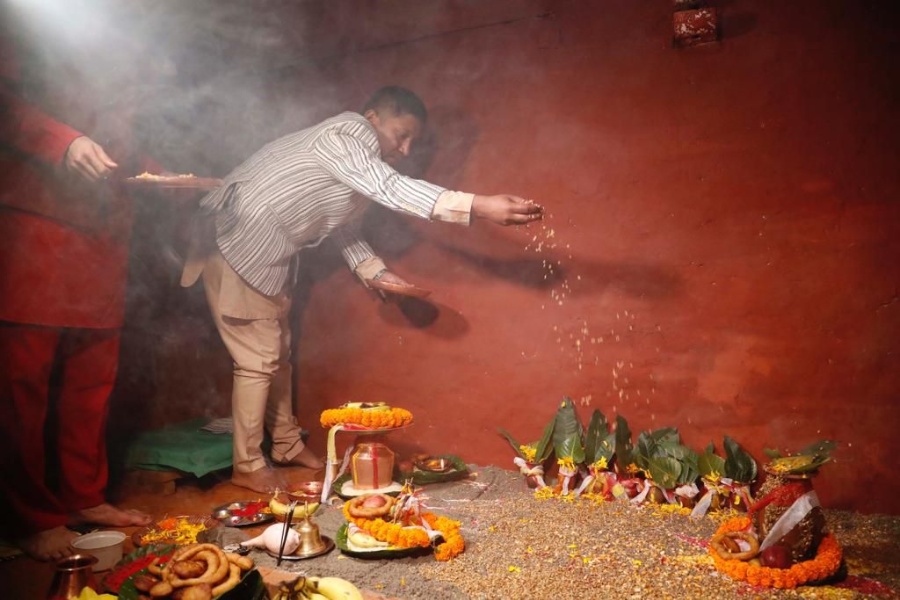 दशैँघरमा राखियो जमरा