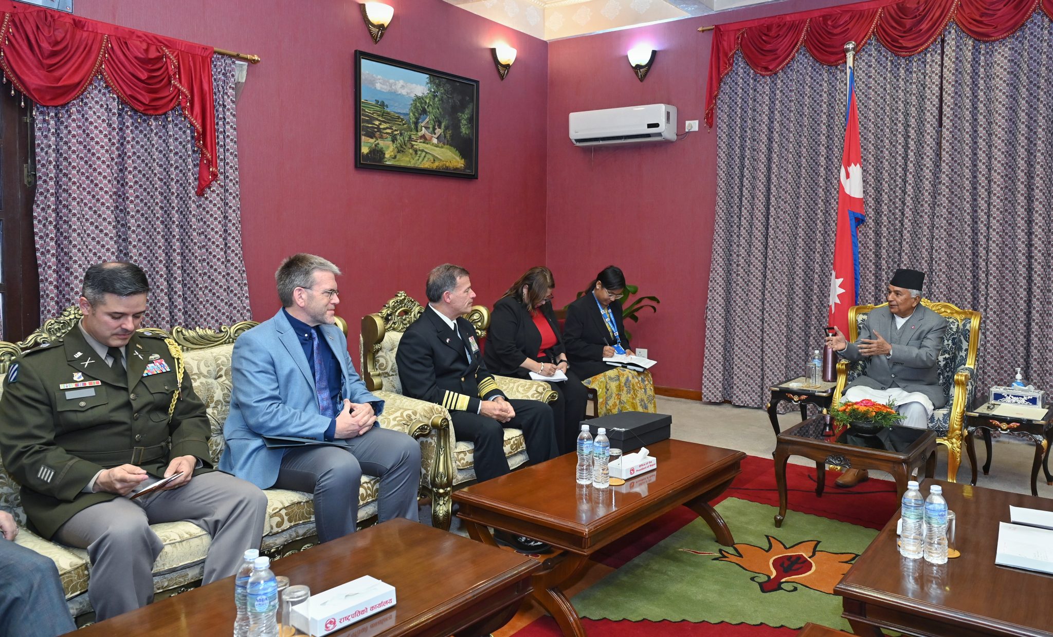 राष्ट्रपति पौडेलसँग यूएस इन्डो–प्यासिफिक कमान्डरको शिष्टाचार भेट