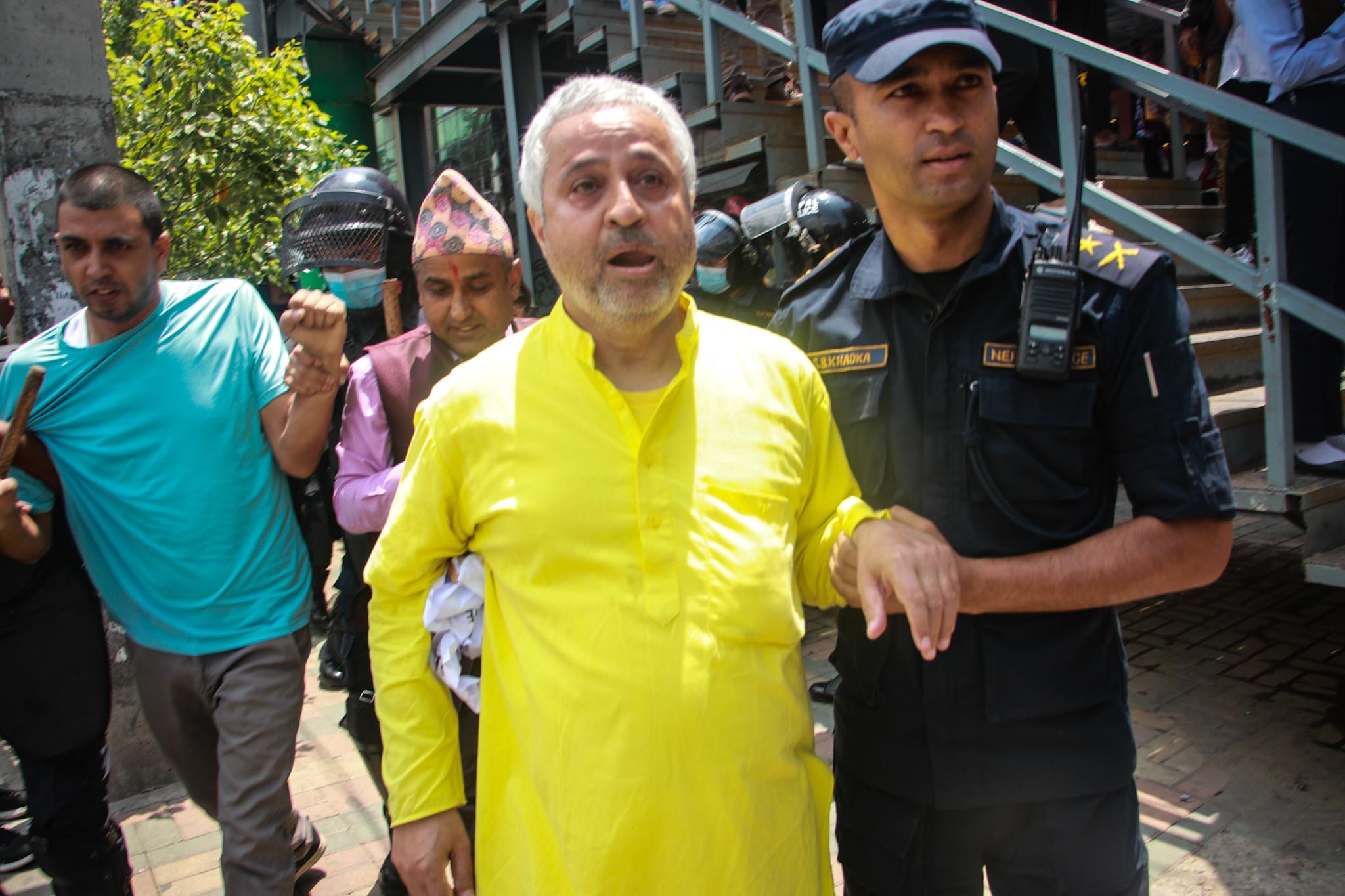 भुटानी शरणार्थी प्रकरणमा संलग्नलाई कारबाही माग गर्दै प्रदर्शन गर्ने १६ जना पक्राउ