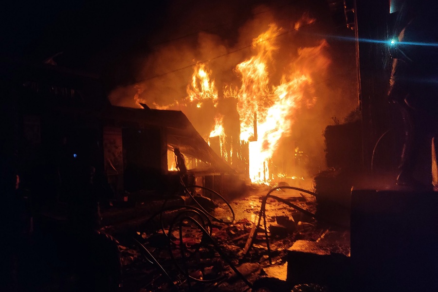 मुगुको सदरमुकाम गमगढीमा आगलागी, ६ घर नष्ट