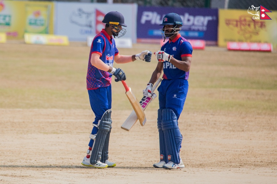 अनिल र आशिफको अर्धशतकमा नेदरल्यान्ड्समाथि नेपालको ९ विकेटको जित 