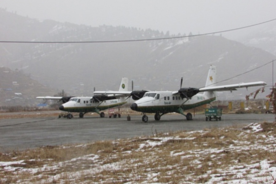 कर्णालीका हिमाली जिल्लामा हवाई सेवा बन्द, बिरामी यात्रु मर्कामा