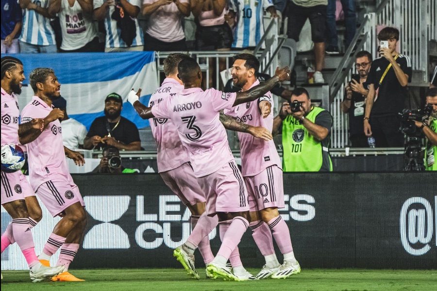 चार्लोटलाई हराउँदै मियामी सेमिफाइनलमा, मेस्सीको १ गोल