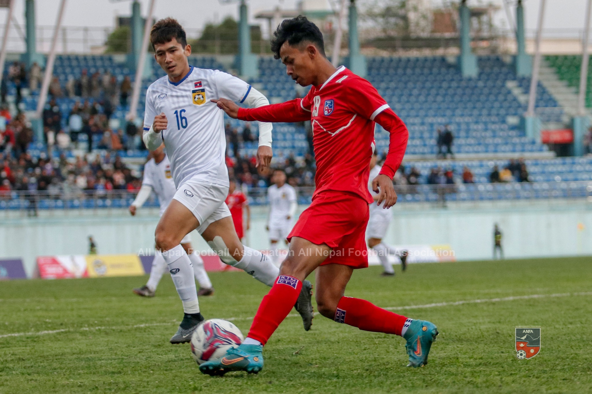 थ्री नेसन्स् कप फाइनल : पहिलो हाफमा नेपाल र लाओसको बराबरी