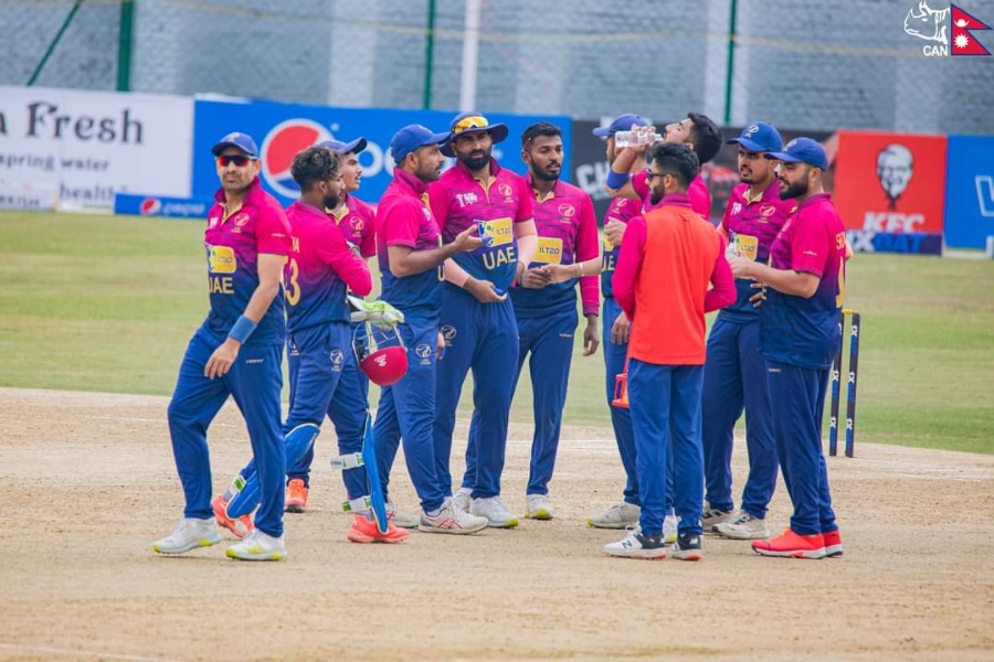 बहराइनलाई ५ विकेटले हराउँदै यूएईको विजयी शुरूआत