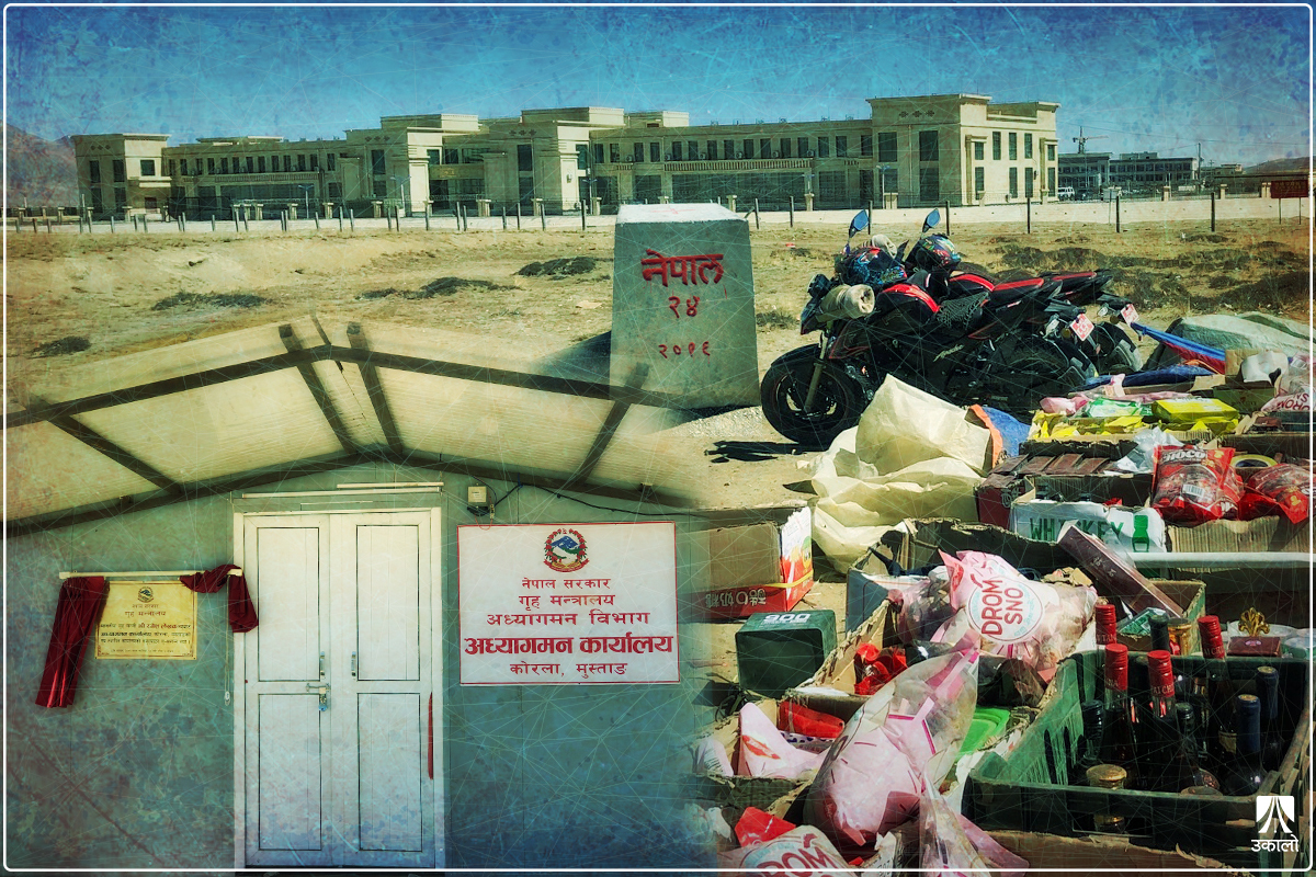 शिलालेख ‘ठड्याउन’ मात्रै खुल्यो कोरला नाका