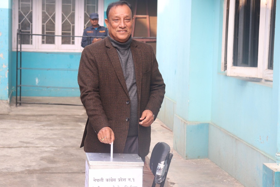 कांग्रेसकाे प्रदेश १ संसदीय दलको नेतामा उद्धव थापा निर्वाचित