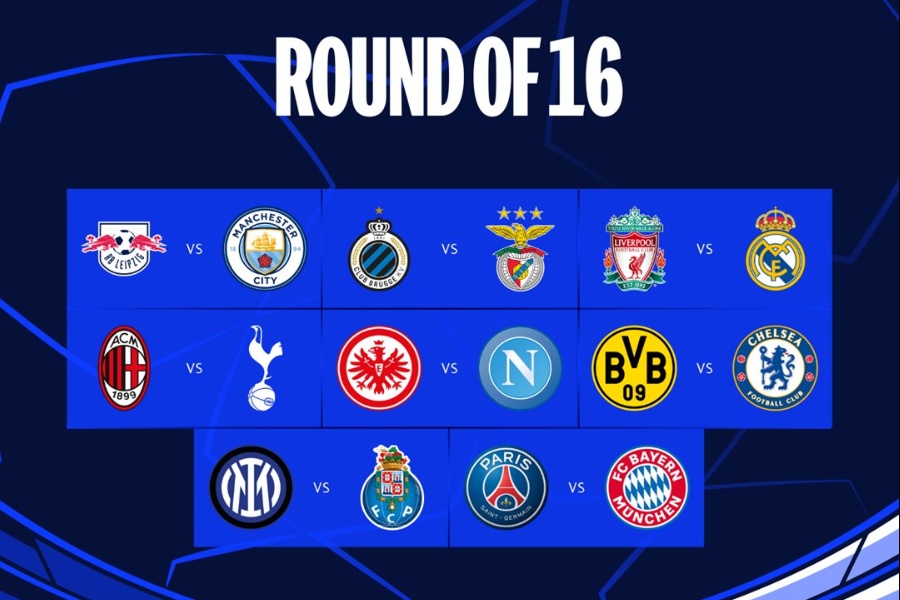 च्याम्पियन्स लिग : राउन्ड अफ १६ मा रियल र लिभरपुल भिड्ने