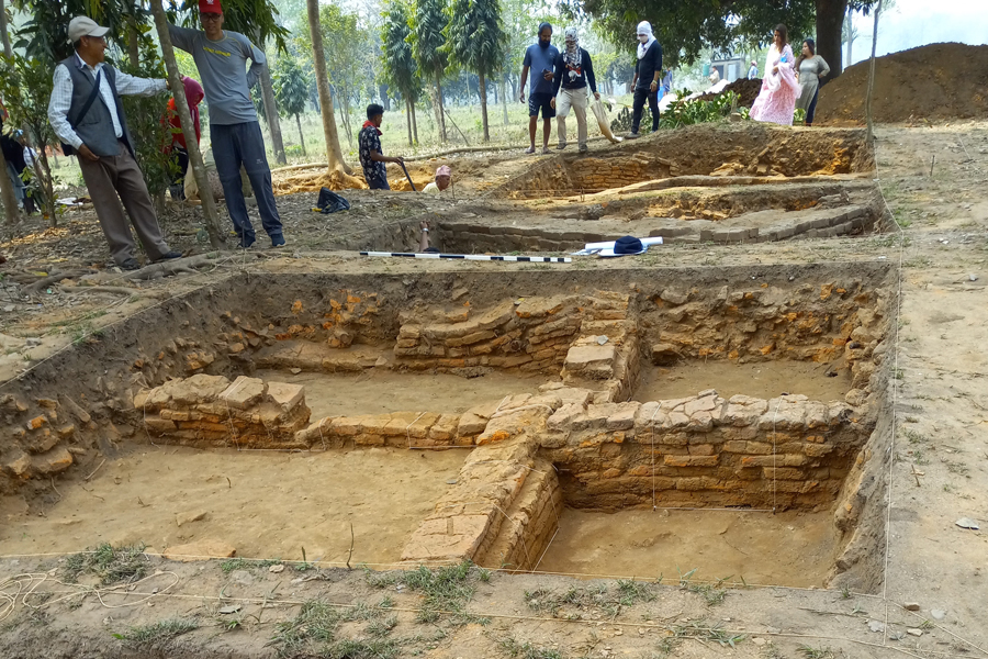 कीचक वध उत्खनन:  २ हजार २०० वर्ष पुरानो भवनको संरचना भेटियो