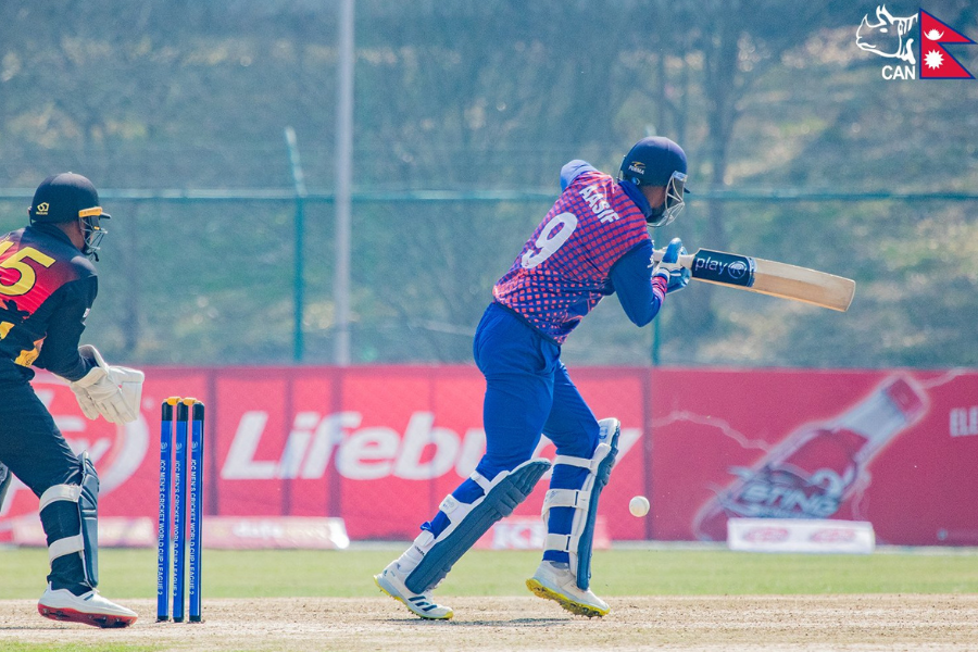 आसिफ शेख बने ओडीआईमा १ हजार रन पूरा गर्ने दोस्रो नेपाली क्रिकेटर