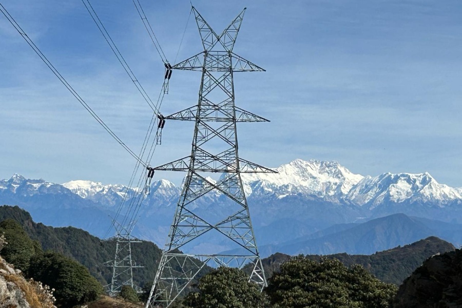 वसन्तपुर–ढुंगेसाँघु प्रसारण लाइनको पहिलो सर्किट निर्माण पूरा