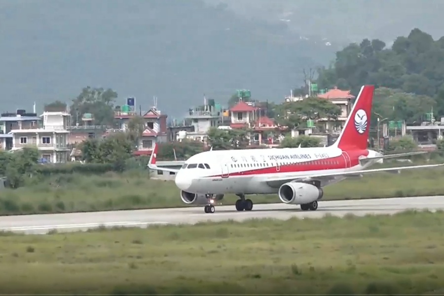 पोखरामा पहिलो अन्तर्राष्ट्रिय व्यावसायिक जहाज अवतरण