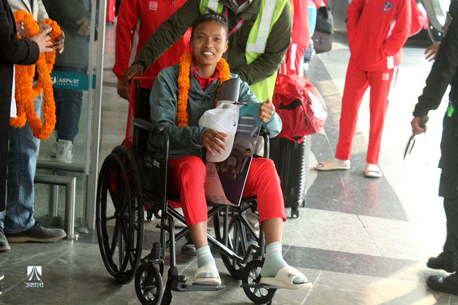 फुटबलर गीता राना ५ महिना मैदान बाहिर रहने