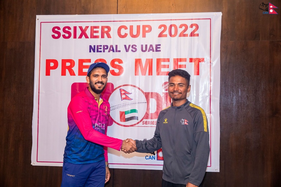 यूएईविरुद्ध मैदानमा उत्रदै नेपाल