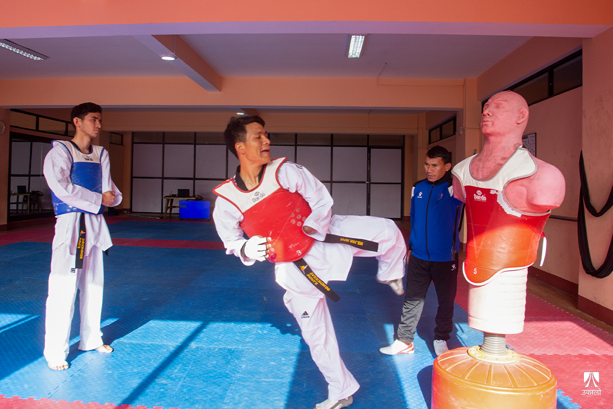 पारलम्पिक पुग्ने लक्ष्य बोकेका तेक्वान्दोका तीन खेलाडी