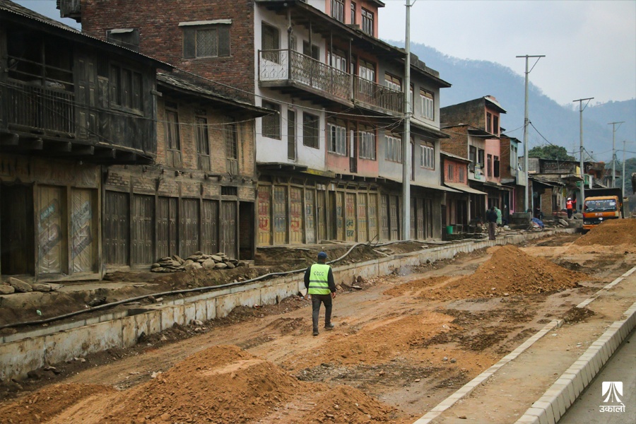 मुग्लिन–पोखरा सडक विस्तार (तस्वीरहरू)