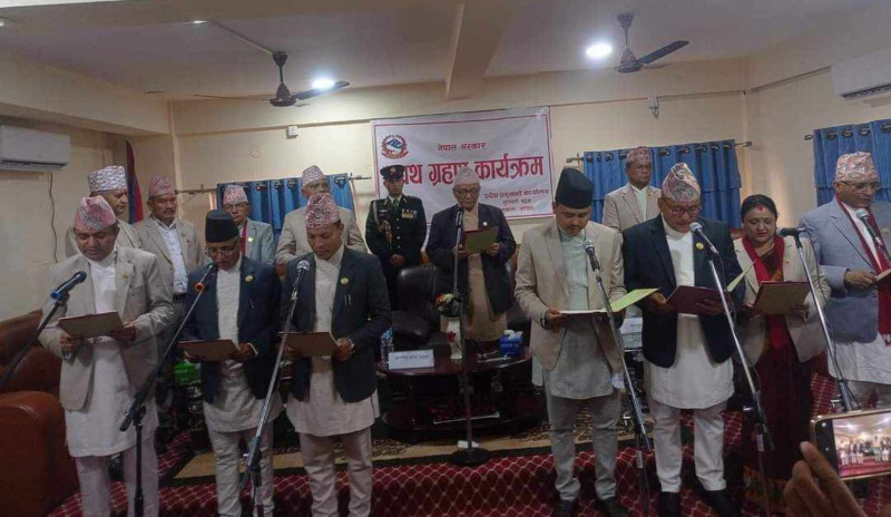 लुम्बिनीमा थपिए ७ मन्त्री, ११ सदस्यीय बन्यो मन्त्रिपरिषद्