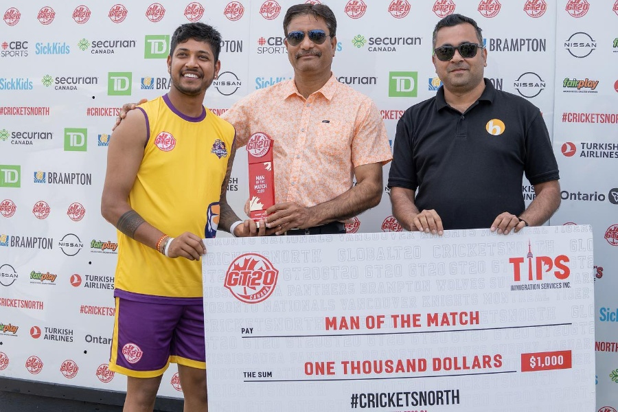 सर्रे ८ विकेटले विजयी, जन्मदिनमा सन्दीपलाई प्लेयर अफ द म्याच अवार्ड