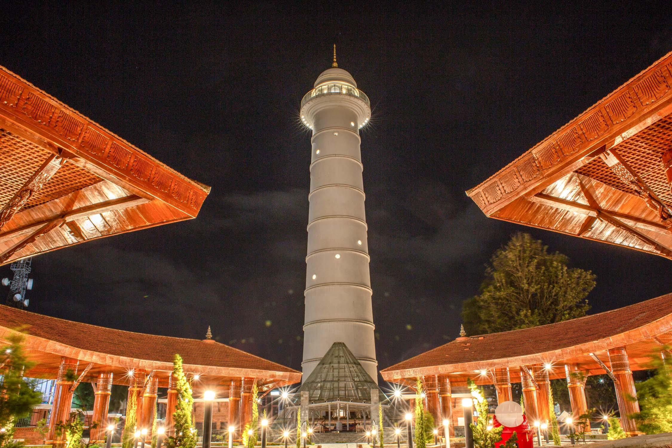 सन्ध्याकाल झलमल्ल धरहरा परिसर\r\n