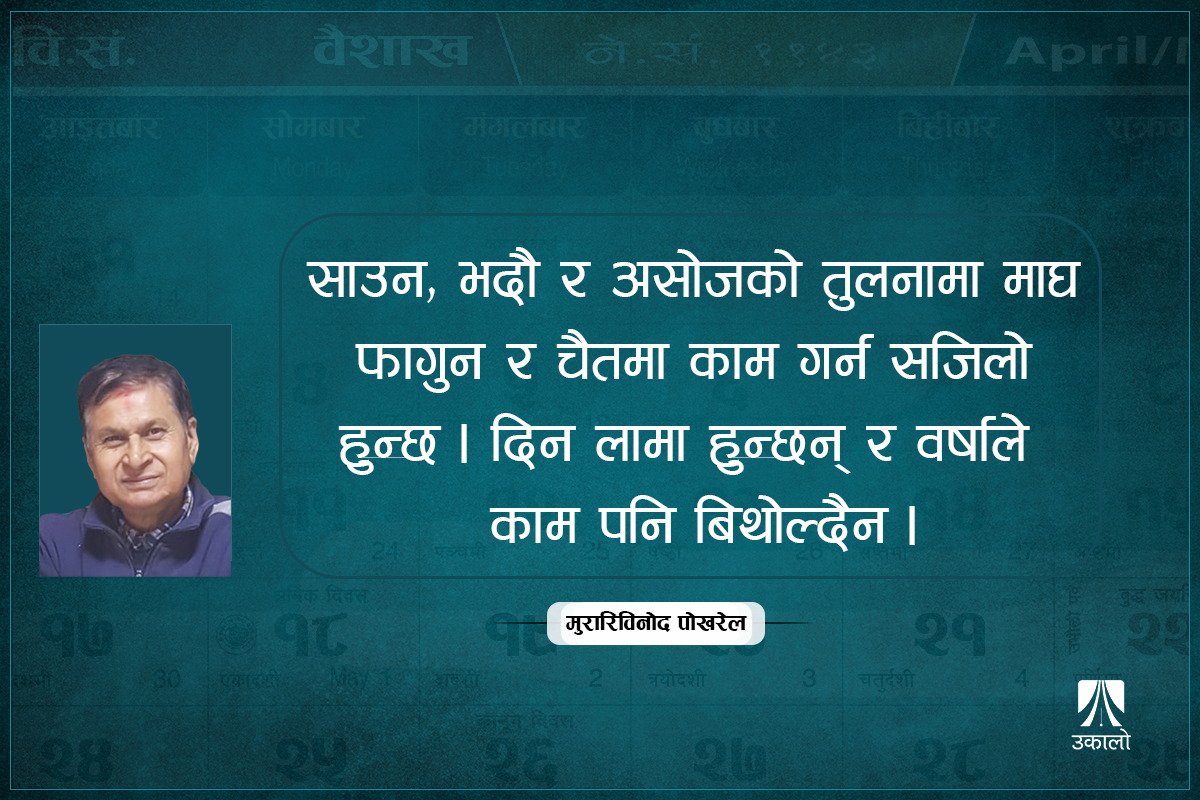 नववर्ष र आर्थिक वर्ष एउटै बनाउने कि?