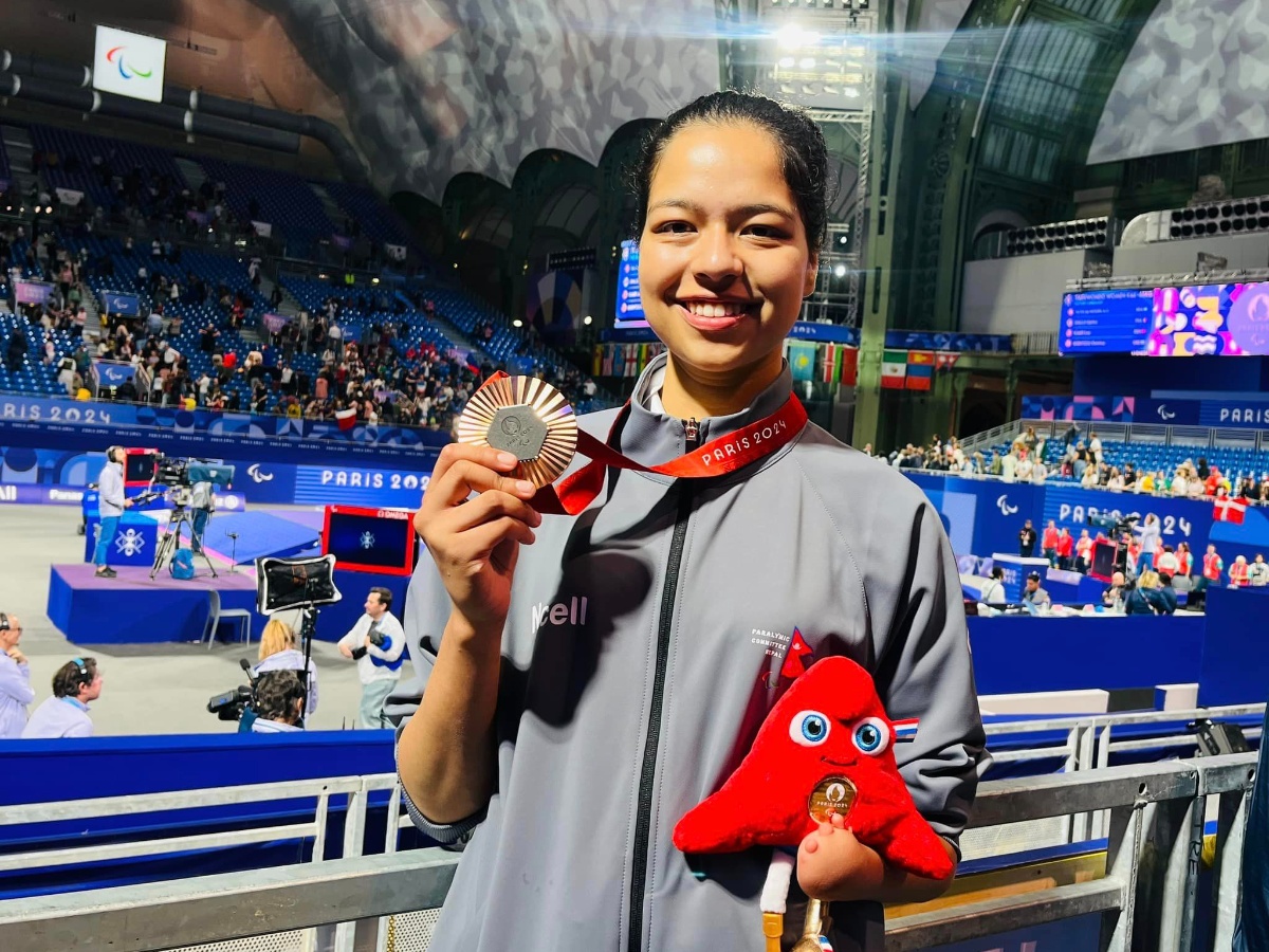 पेरिस पारालम्पिकमा पलेशाले जितिन् ऐतिहासिक कांस्य पदक