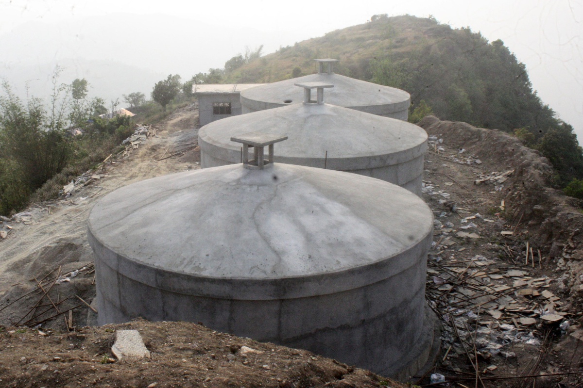 ठेकेदारको लापरबाहीले हलेसी ‘पम्पिङ’ खानेपानी आयोजना अलपत्र