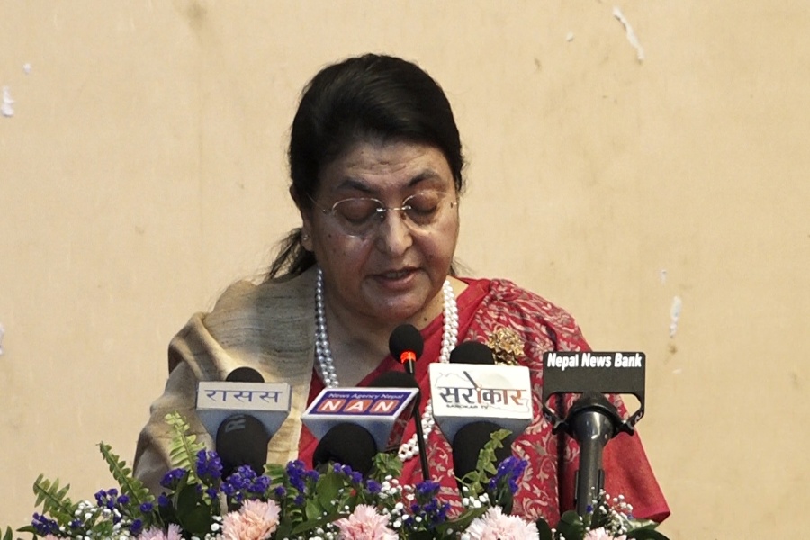 नेपाल–भारतबीचको भौगोलिक सीमालाई चुस्त र स्पष्ट राख्नुपर्छ : पूर्वराष्ट्रपति भण्डारी