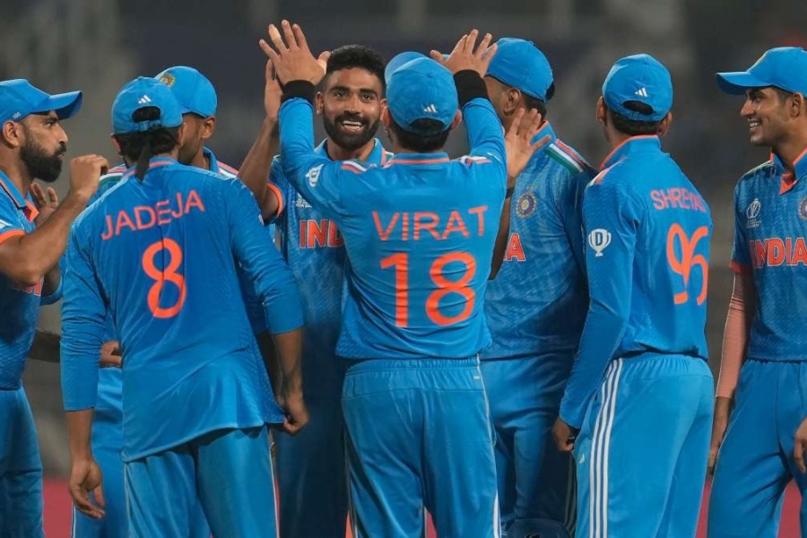 विश्वकप क्रिकेट: भारतको लगातार आठाैँ जित, दक्षिण अफ्रिका २४३ रनले पराजित