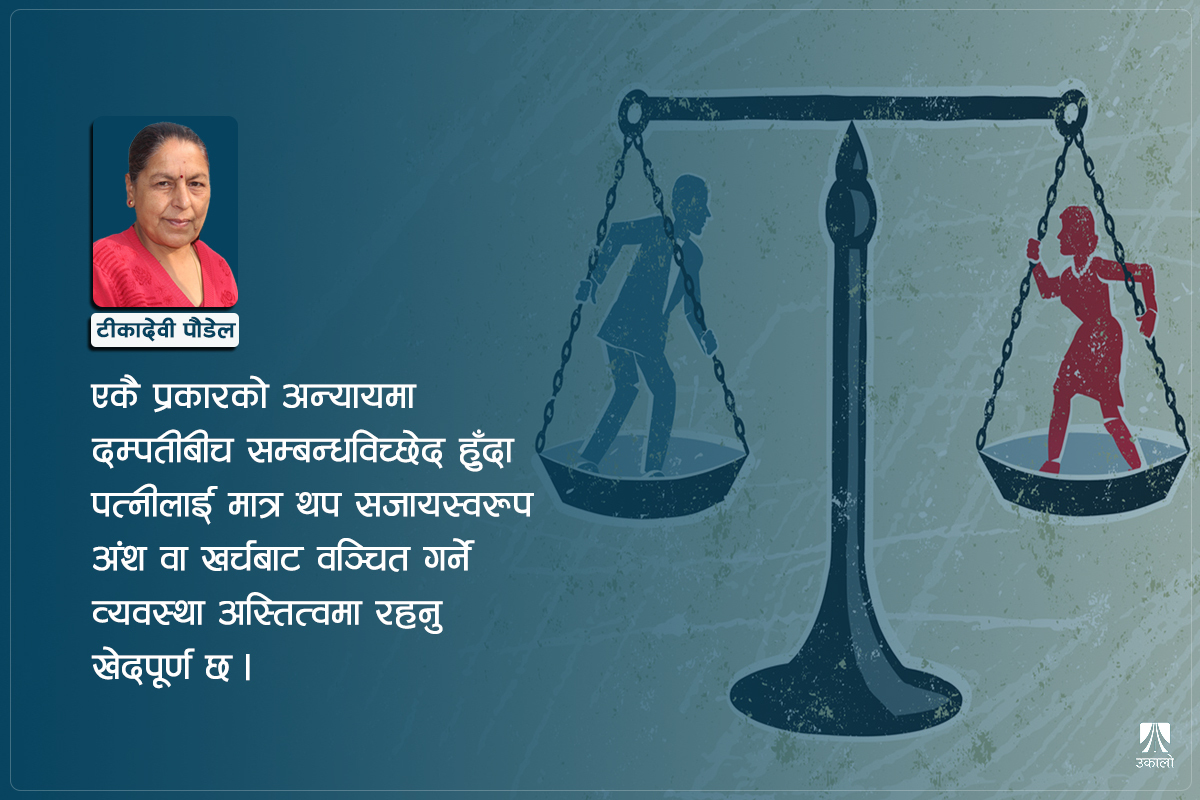 सम्बन्धविच्छेद: श्रीमान् घरमा, श्रीमती सडकमा