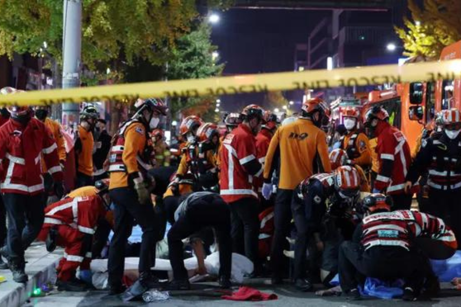 दक्षिण कोरियामा भागदौड मच्चिँदा १४९ जनाको मृत्यु