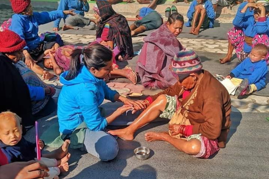 मानव सेवाले दिएको खुसी....