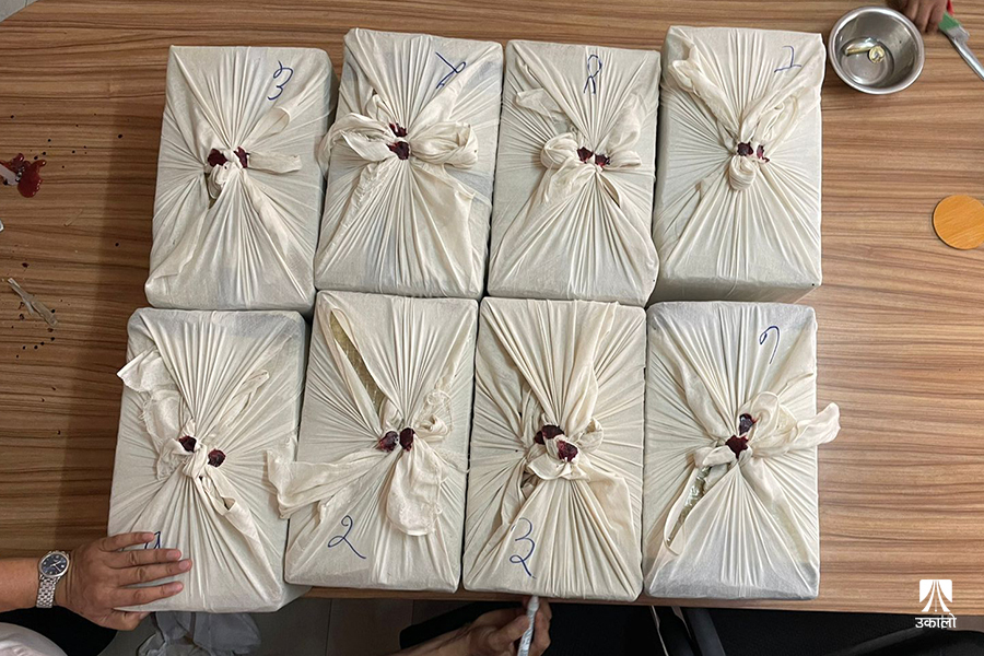 त्रिभुवन विमानस्थल भन्सार परिसरमा भेटिएन थप सुन