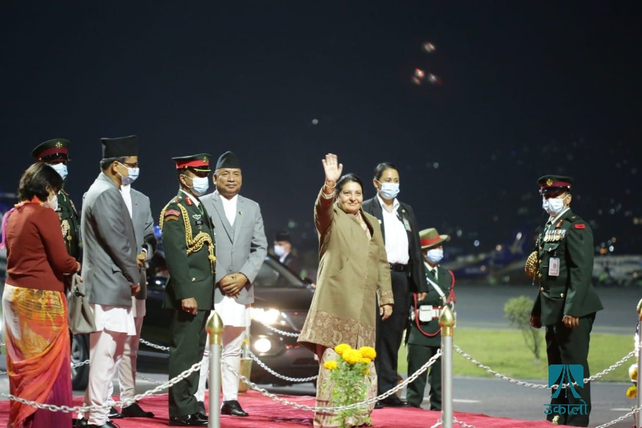 राष्ट्रपति भण्डारी आइसल्यान्ड प्रस्थान [तस्वीरहरू]