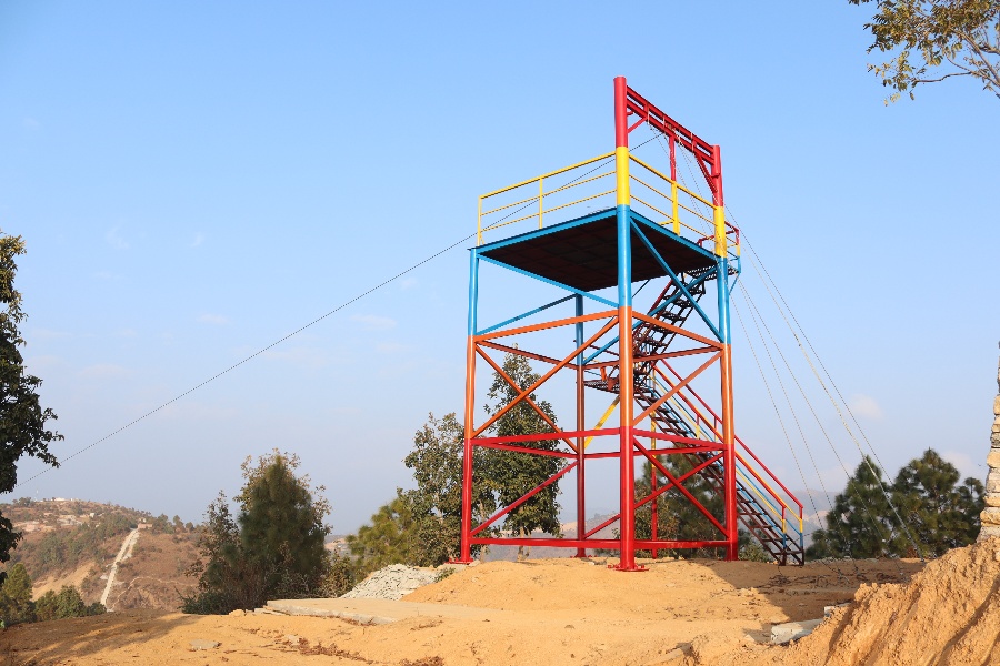 पर्यटकीय स्थल मल्लरानीमा ‘जिपलाइन’