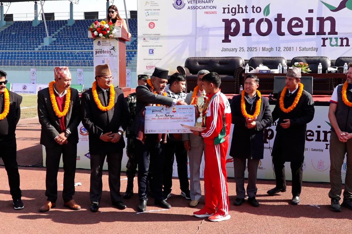 ‘राइट टु प्रोटिन’ हाफ म्याराथन: सन्तोषी र राजन प्रथम