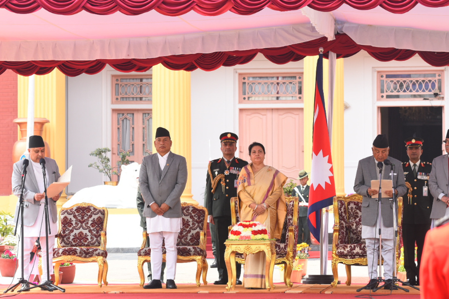 राष्ट्रपति रामचन्द्र पौडेलले लिए शपथ