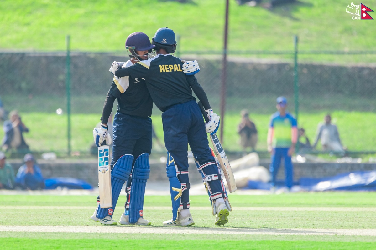 नेपाली यू१९ टोलीले जित्यो कर्नाटकविरुद्धको सिरिज