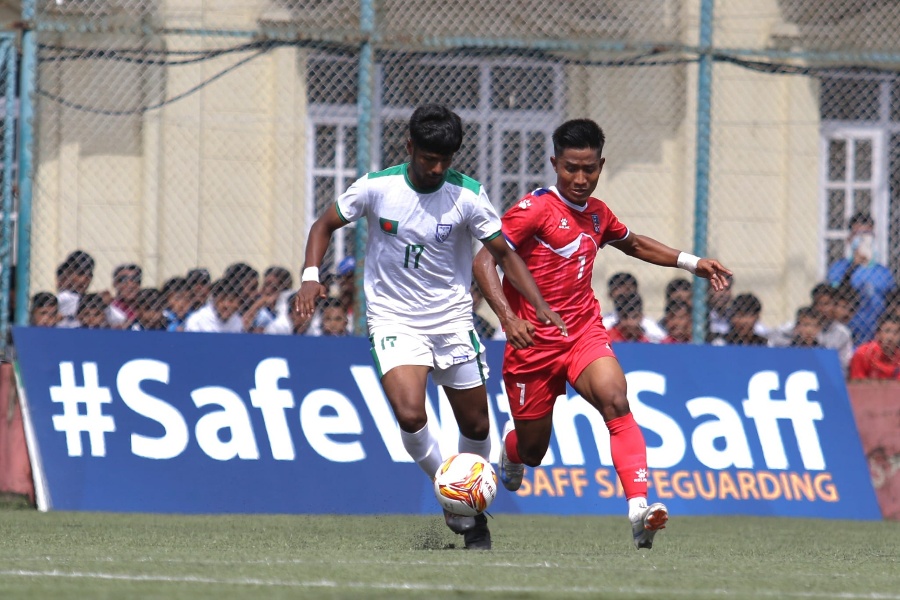 साफ यू२० च्याम्पियनसिप: फाइनलमा बांग्लादेशसँग नेपाल पराजित