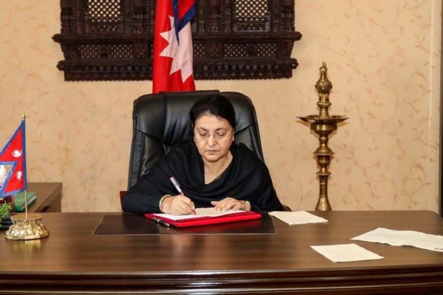 राष्ट्रपतिद्वारा पुस २५ गते १ बजे संसद् अधिवेशन आह्वान