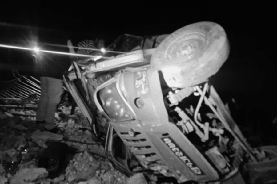 पाल्पामा जिप दुर्घटना हुँदा ३ जनाको मृत्यु, २ घाइते