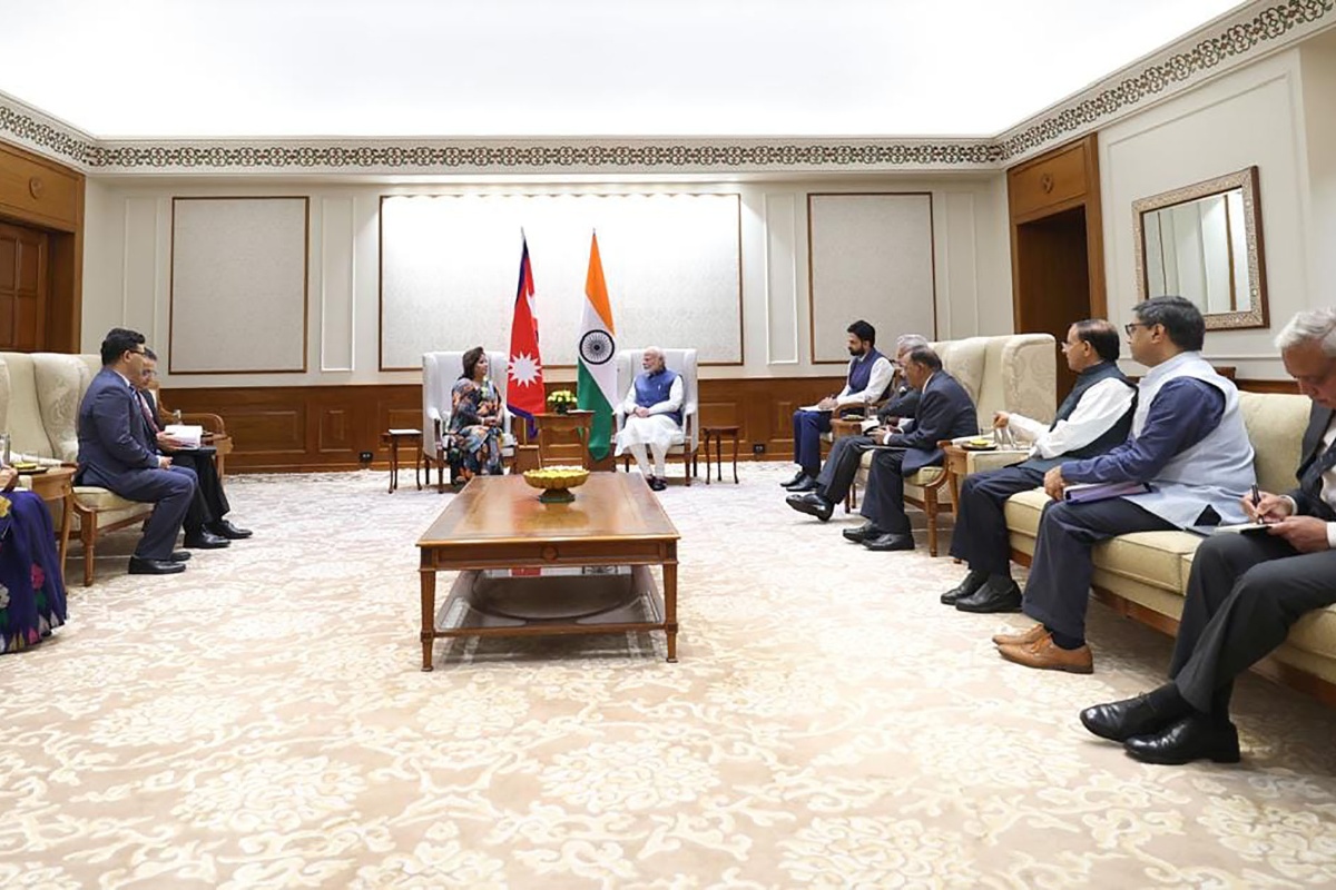 परराष्ट्रमन्त्री राणाको भारतीय प्रधानमन्त्रीसँग शिष्टाचार भेट