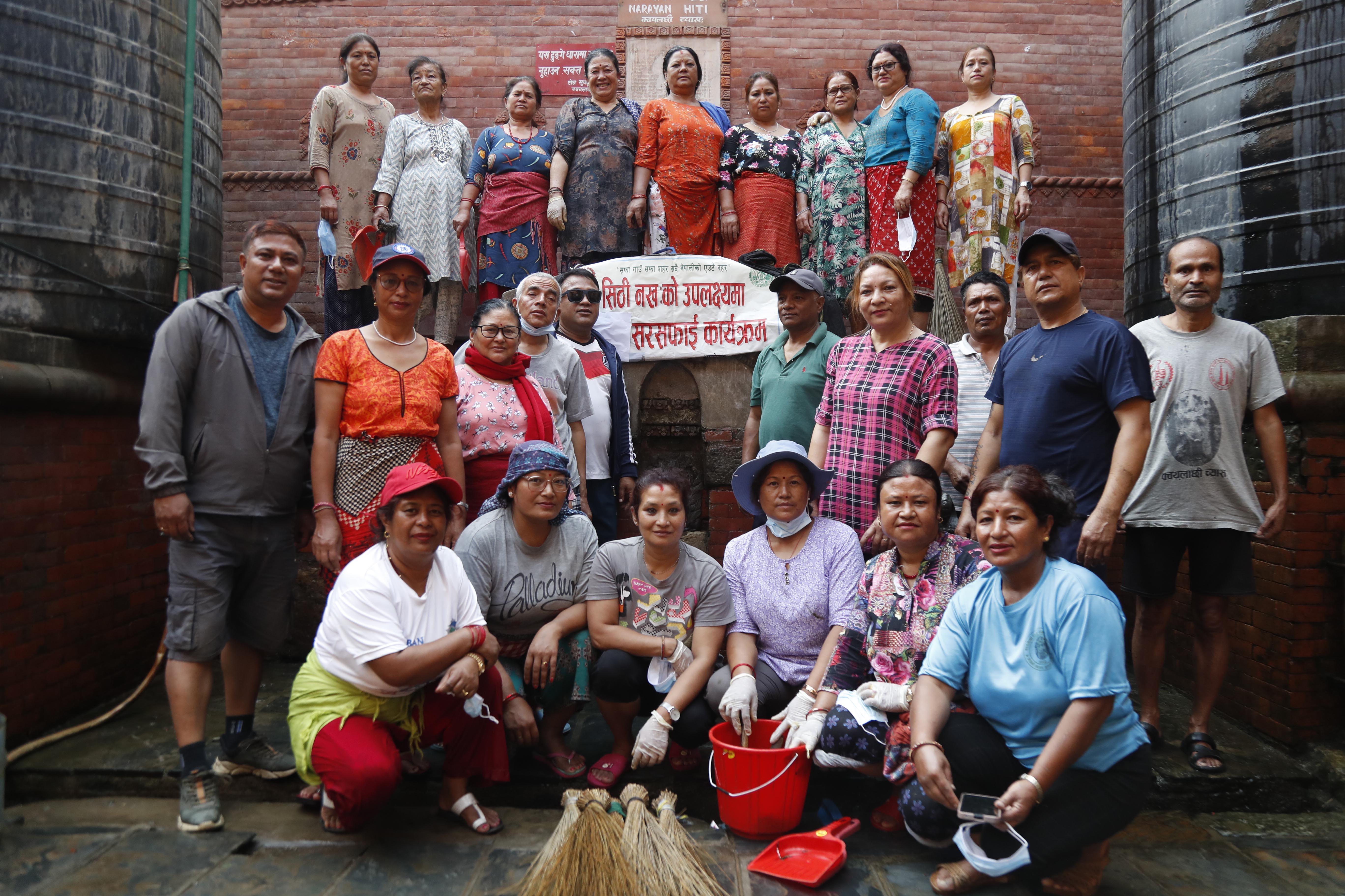 पानीको मुहान सफा गरेर मनाइयो सिथी नख:पर्व