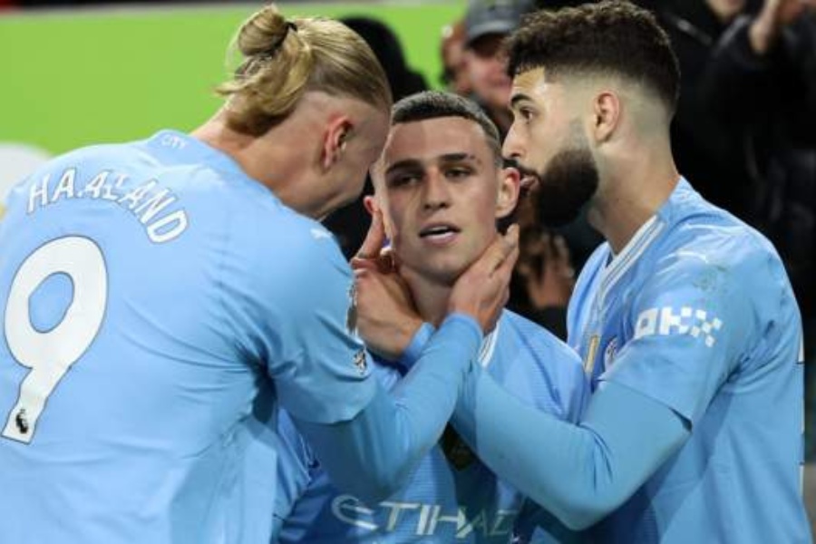 ब्रेन्टफोर्डलाई हराउँदै म्यानचेस्टर सिटी प्रिमियर लिगको दोस्रो स्थानमा उक्लियो