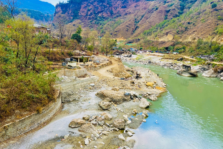 बस्ती संरक्षणका लागि कालीगण्डकीमा तटबन्ध