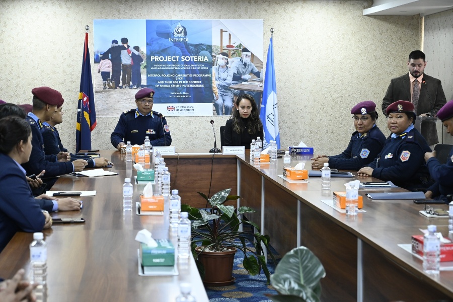 इन्टरपोलद्वारा काठमाडाैँमा संचालित प्रशिक्षण कार्यक्रम सम्पन्न