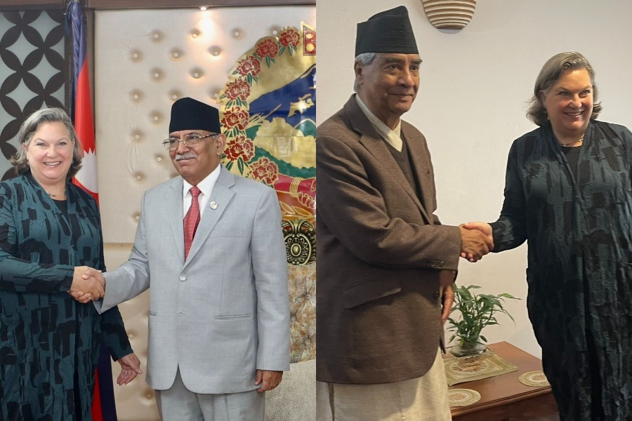 अमेरिकी उपविदेशमन्त्री नुल्यान्डले गरिन् प्रधानमन्त्री दाहालसहित विभिन्न शीर्ष नेताहरूसँग भेट